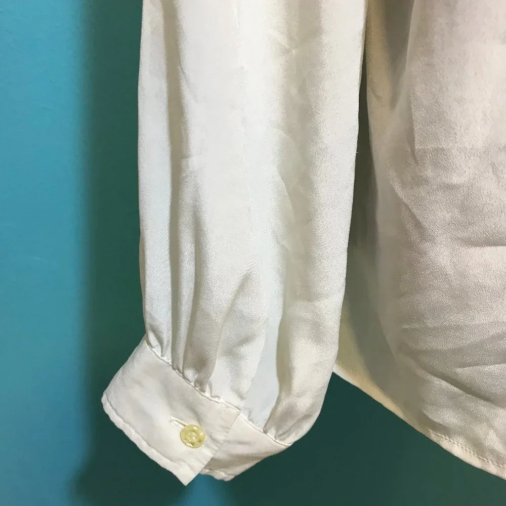 FREE * Vintage Dalton's Woman's Long Sleeve Button Down Blouse GUC Retro Career - Picture 9 of 12